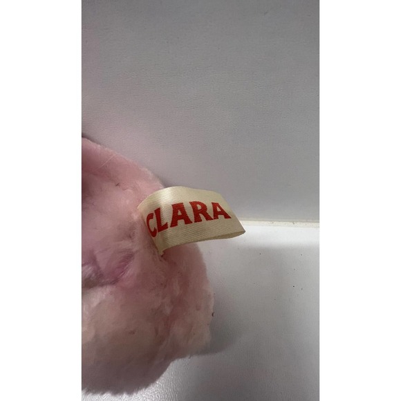 Vintage Pink Nurse Teddy Bear Clara w/ Original Push Tag - Picture 2 of 2